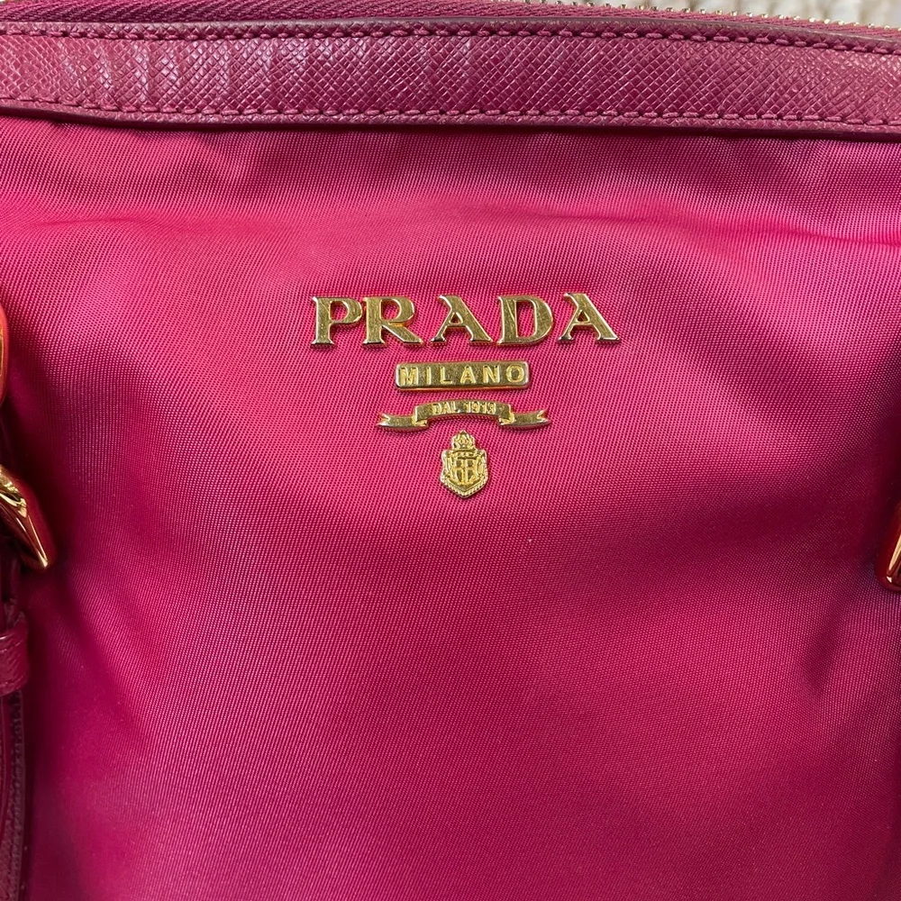 Prada Pink Nylon Satchel